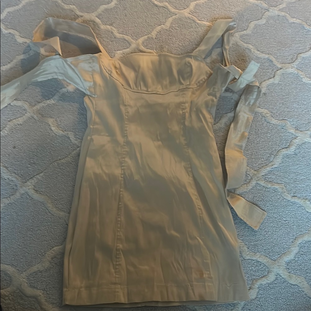 Lucy in the Sky Backless Dress in Cream